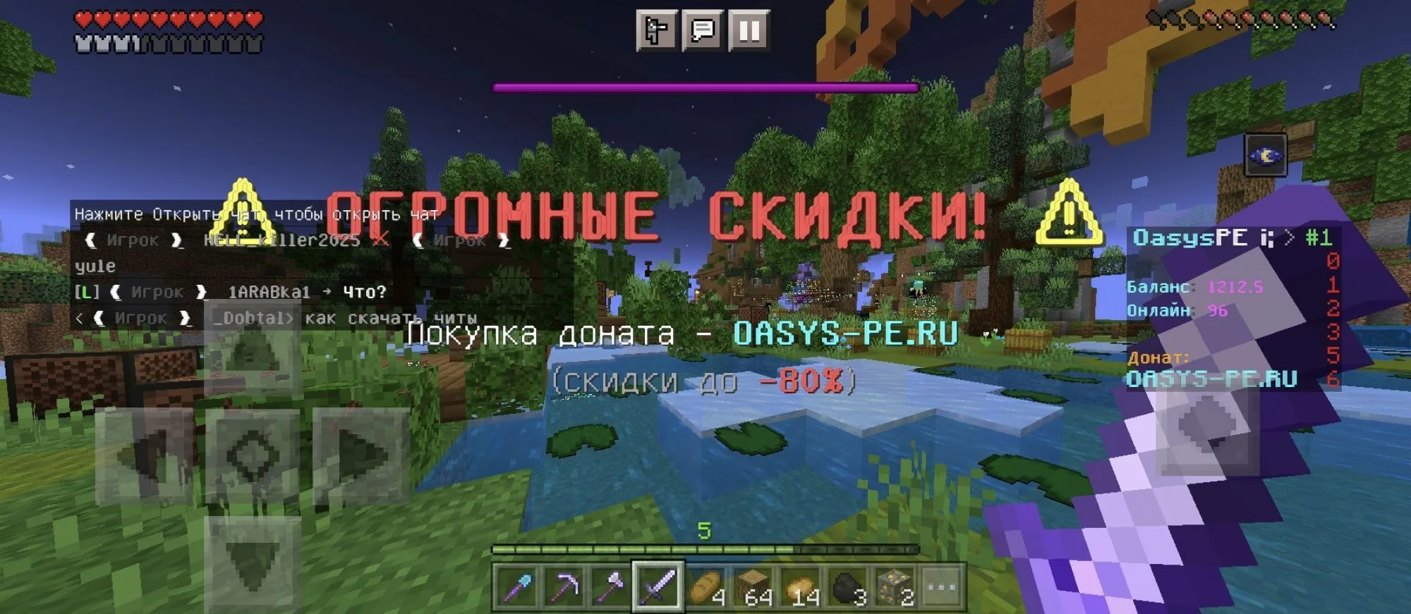 Скриншот 1 сервера OasysPE